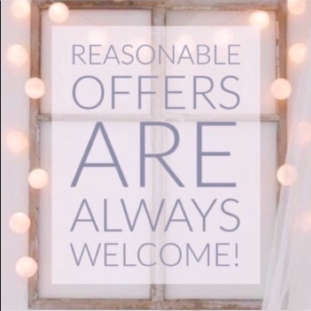 Reasonable offers are always welcome❣️